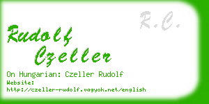 rudolf czeller business card